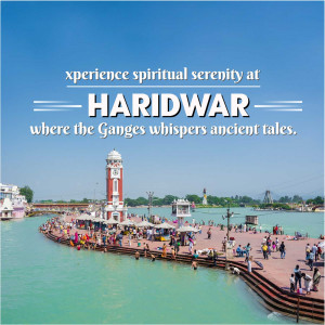 Haridwar Ghats with Har Ki Pauri Tower