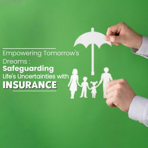 Paper family under an umbrella representing life insurance protection.