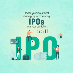 Illustration of people discussing IPOs and investment strategies.
