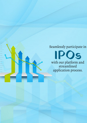 Abstract image representing IPO investment growth with upward trending arrows and financial charts.