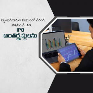 Man analyzing IPO data on tablet and laptop