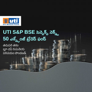 UTI Mutual Fund advertisement for S&P BSE Sensex Index Fund