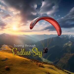 Soaring Through Endless Sky Advertisement For LinkedIn