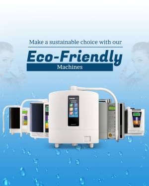 Eco-Friendly Water Filtration Machines Promotional Banner For Instagram