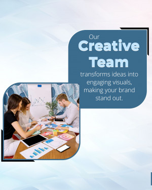 A team of professionals collaborating on a project in a modern office setting.