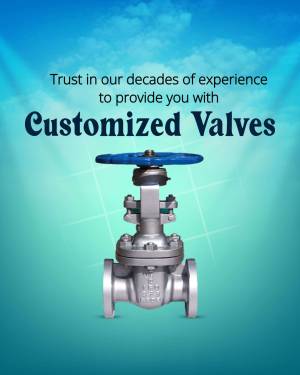 Valve Poster Industrial Valves Collection Creative Design For LinkedIn
