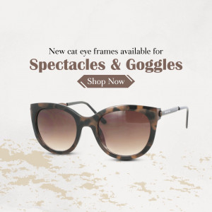 Stylish cat eye sunglasses with a brown gradient lens.