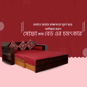Sofa Bed - Comfort And Style Advertisement For LinkedIn