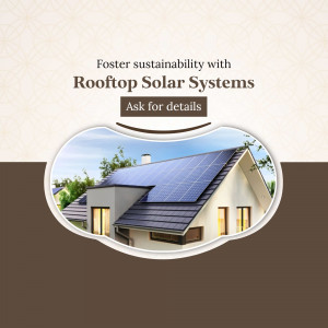 Image of a house with rooftop solar panels promoting sustainable energy solutions.