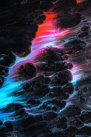 Abstract fluid art with vibrant colors