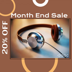 Headphones on sale with 20% off promotion
