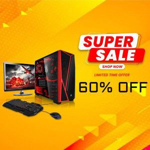 Gaming PC Super Sale Marketing Image For Twitter