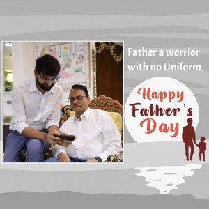A heartwarming image of a father and son celebrating Father's Day.