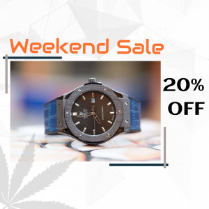 Luxury watch on sale with 20% off promotion