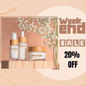Neauthy skincare products on sale with 20% off