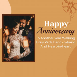 Couple celebrating their anniversary with a warm and romantic image.