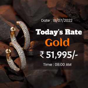 Gold earrings with current gold price