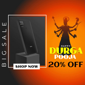 Redmi phone on sale for Durga Puja with 20% off