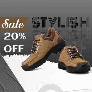 Brown leather boots on sale with 20% off