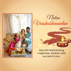 Family celebrating New Year with traditional rituals and decorations.