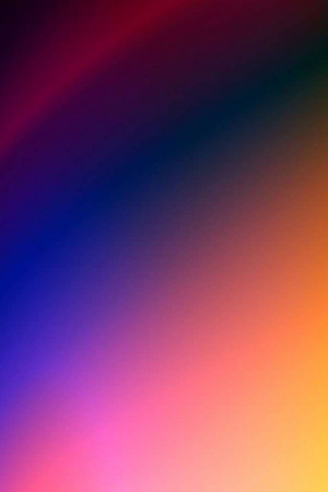 Abstract gradient background with shades of red, orange, yellow, and blue.
