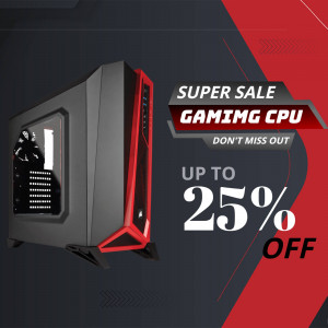 Gaming CPU Super Sale Marketing Image For WhatsApp