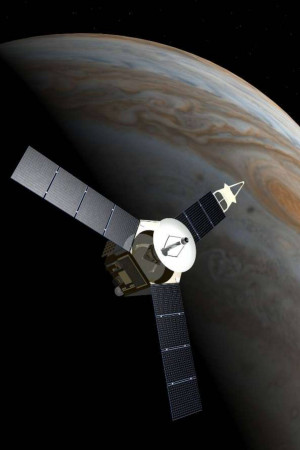 Spacecraft orbiting Jupiter