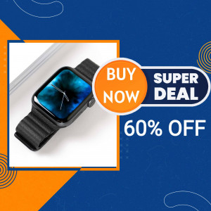 Smartwatch with a 60% off promotion