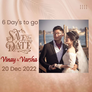 Wedding Save the Date announcement featuring a couple