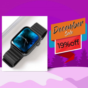 Smartwatch with a December sale promotion
