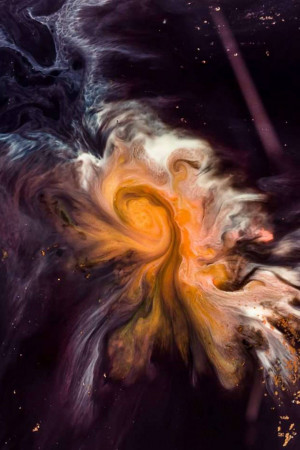 Abstract swirling colors resembling a galaxy or nebula