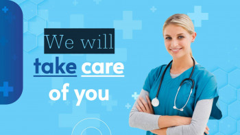 Healthcare Support And Compassionate Care Branding Post For LinkedIn