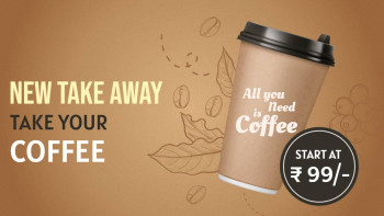 New Take Away Coffee Offer Banner For WhatsApp