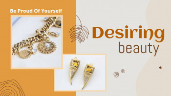 Desiring Beauty - Jewelry Promotion Poster For Pinterest