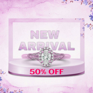 New Arrival Diamond Ring - 50% Off Flyer For WhatsApp