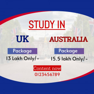 Image advertising study packages for UK and Australia with pricing details.