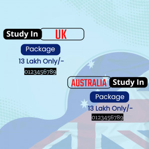 Image advertising study packages for UK and Australia with price details.