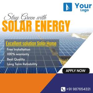 Solar Panel Subsidy Offer Advertisement For Instagram