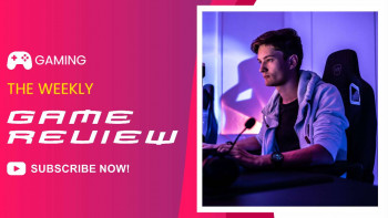 A gamer focused on his computer screen during a game review session.