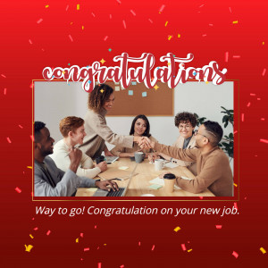 Diverse team celebrating a new job offer in a modern office setting.