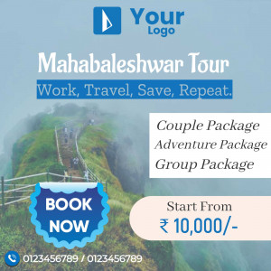 Promotional image for Mahabaleshwar tour packages for couples, adventure groups, and general travel.