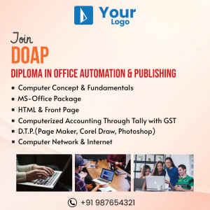 Advertisement for Diploma in Office Automation & Publishing course