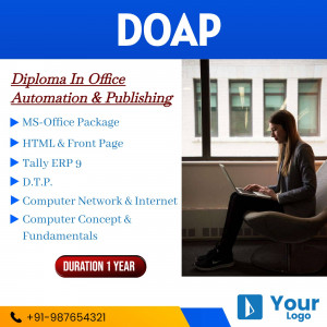 Advertisement for Diploma in Office Automation & Publishing course