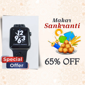 Smartwatch with Makar Sankranti themed promotion