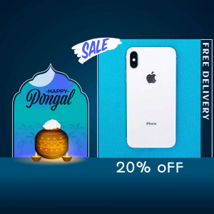 iPhone X on sale for Pongal festival with 20% off and free delivery