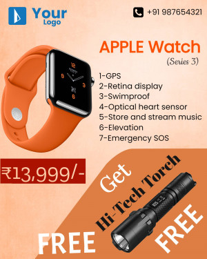 Apple Watch Series 3 with Free Hi-Tech Torch