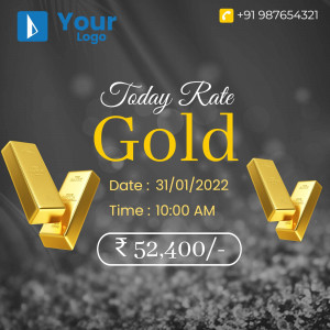 Gold price update with current rate and date