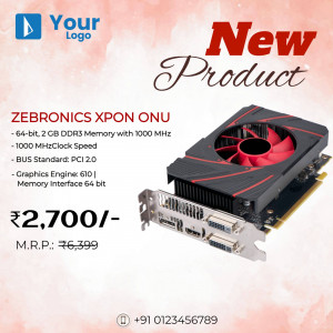 Zebronics Xpon ONU New Product Launch Advertisement For X