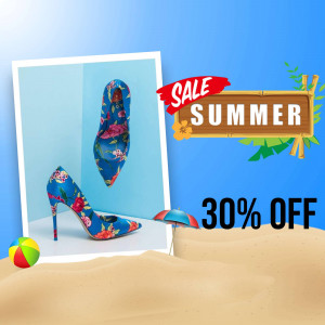 Floral high heels on sale for summer