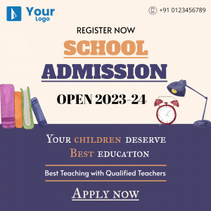 School admission advertisement for the academic year 2023-24